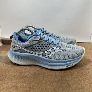 Saucony Ride 17 Women Size 8.5 S10924-118 Gray Running Shoes Sneakers